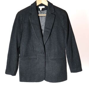 VTG J.Crew Women’s Wool Cashmere Blend One-Button Blazer Jacket Size 6